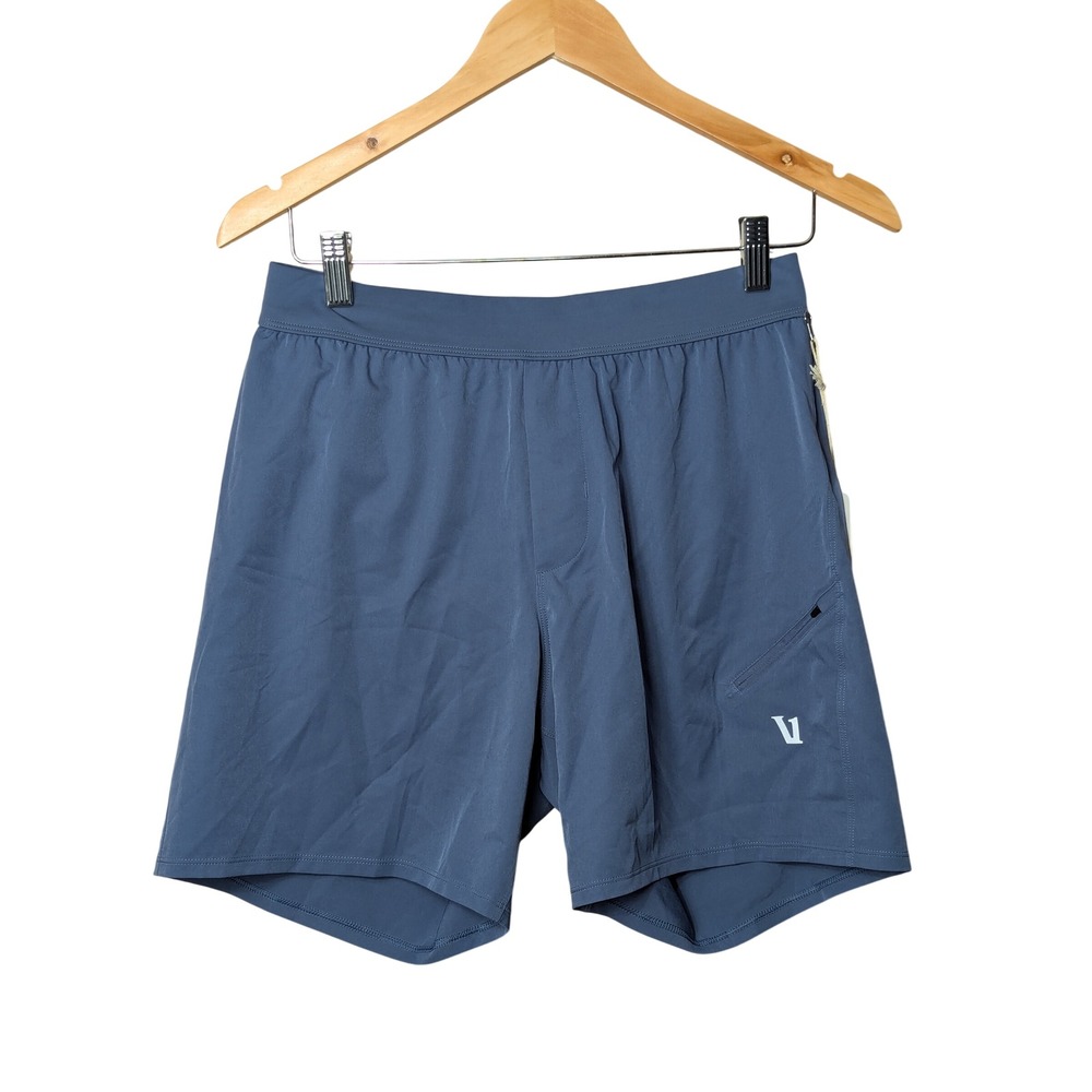 Vuori Kore Shorts Men S Blue Athletic Lined Training V3022 NEW